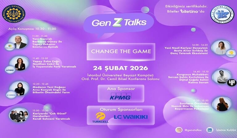 GenZ Talks: “Change the Game” – Geleceği Tasarlayanlar Sahne Alıyor!